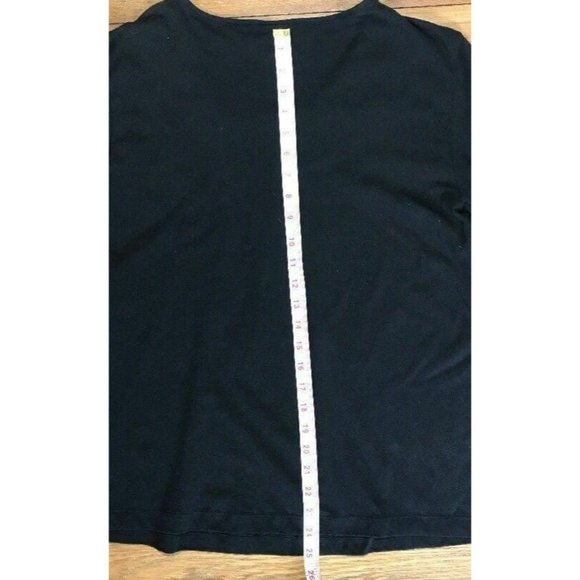 Gloria Vanderbilt Casuals Top Pitch Black Small Shirt with Sequin Collar NEW $36 - Picture 6 of 8